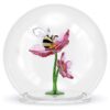 Sfera di vetro Idyllia con ape e fiori