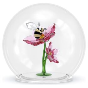 Sfera di vetro Idyllia con ape e fiori