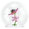 Sfera di vetro Idyllia con ape e fiori