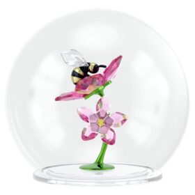 Sfera di vetro Idyllia con ape e fiori