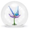 Sfera di vetro Idyllia con farfalla e fiore Sfera di vetro Idyllia con farfalla e fiore