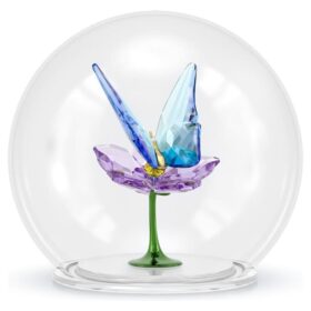 Sfera di vetro Idyllia con farfalla e fiore
