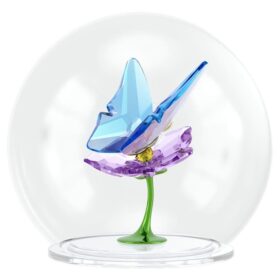 Sfera di vetro Idyllia con farfalla e fiore