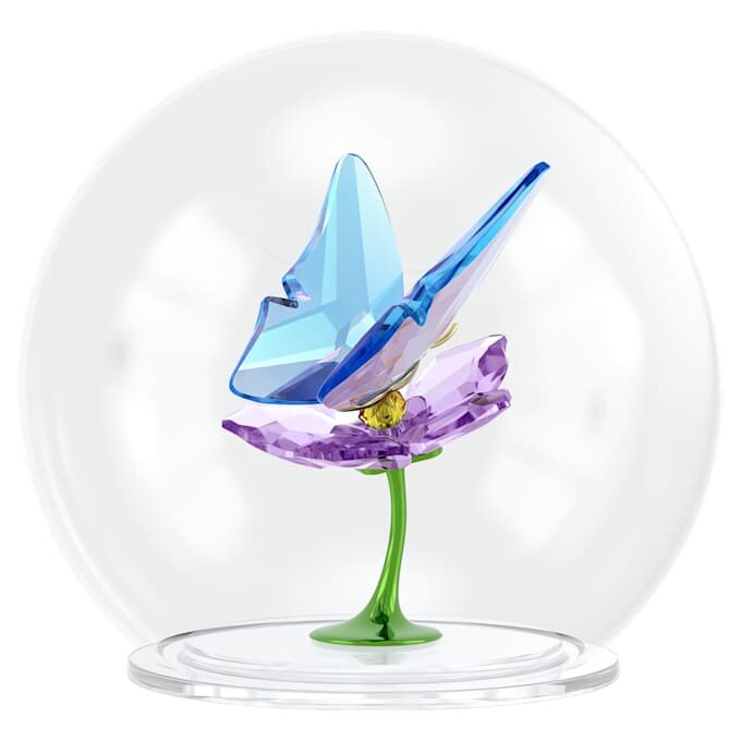 Sfera di vetro Idyllia con farfalla e fiore Sfera di vetro Idyllia con farfalla e fiore