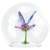 Sfera di vetro Idyllia con farfalla e fiore Sfera di vetro Idyllia con farfalla e fiore