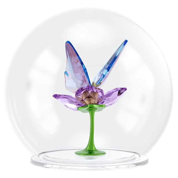 Sfera di vetro Idyllia con farfalla e fiore Sfera di vetro Idyllia con farfalla e fiore