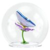 Sfera di vetro Idyllia con farfalla e fiore Sfera di vetro Idyllia con farfalla e fiore