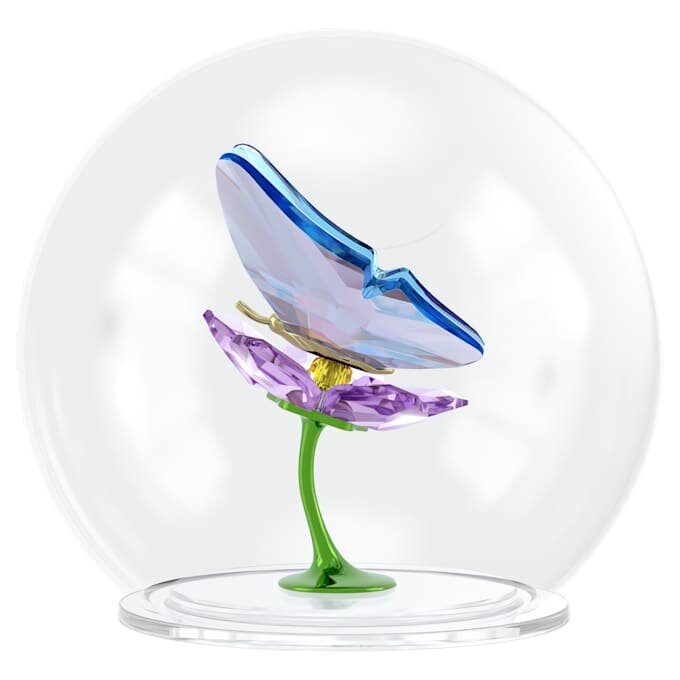 Sfera di vetro Idyllia con farfalla e fiore Sfera di vetro Idyllia con farfalla e fiore