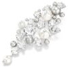 Spilla Constella Crystal Pearl, taglio rotondo, bianca, placcata in rodio Spilla Constella Crystal Pearl, taglio rotondo, bianca, placcata in rodio
