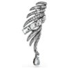 Spilla della Collezione Vienna “Feather”, bianca, placcata in rutenio Spilla della Collezione Vienna “Feather”, bianca, placcata in rutenio