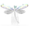 Spilla e accessorio per capelli Ariana Grande X Swarovski con perla di cristallo, tagli misti, libellula, bianco, placcato in rodio Spilla e accessorio per capelli Ariana Grande X Swarovski con perla di cristallo, tagli misti, libellula, bianco, placcato in rodio
