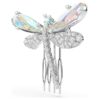 Spilla e accessorio per capelli Ariana Grande X Swarovski con perla di cristallo, tagli misti, libellula, bianco, placcato in rodio Spilla e accessorio per capelli Ariana Grande X Swarovski con perla di cristallo, tagli misti, libellula, bianco, placcato in rodio