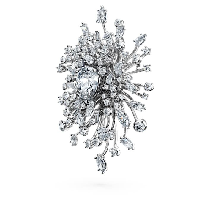 Spilla Galaxy con diamanti sintetici 15,71 carati in totale, forme miste, oro bianco 18 carati Spilla Galaxy con diamanti sintetici 15,71 carati in totale, forme miste, oro bianco 18 carati