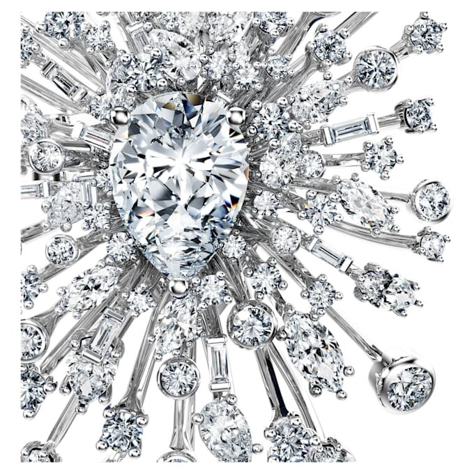 Spilla Galaxy con diamanti sintetici 15,71 carati in totale, forme miste, oro bianco 18 carati Spilla Galaxy con diamanti sintetici 15,71 carati in totale, forme miste, oro bianco 18 carati