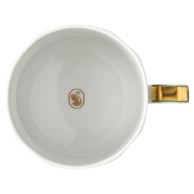 Tazza con piattino Signum in porcellana, verde Tazza con piattino Signum in porcellana, verde