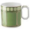 Tazza da caffè Signum con piattino in porcellana, verde Tazza da caffè Signum con piattino in porcellana, verde