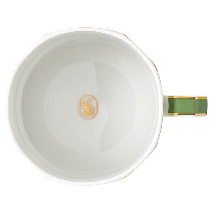 Tazza da tè Signum con piattino in porcellana, verde Tazza da tè Signum con piattino in porcellana, verde