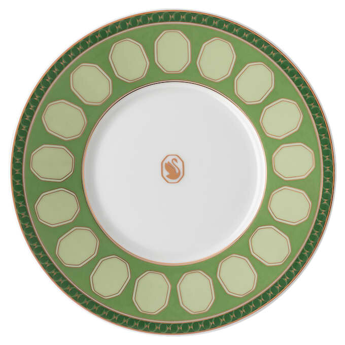 Tazza da tè Signum con piattino in porcellana, verde Tazza da tè Signum con piattino in porcellana, verde