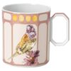 Tazza Idyllia in porcellana, motivo con cristalli, fringuello, rosa Tazza Idyllia in porcellana, motivo con cristalli, fringuello, rosa
