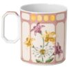 Tazza Idyllia in porcellana, motivo con cristalli, fringuello, rosa Tazza Idyllia in porcellana, motivo con cristalli, fringuello, rosa