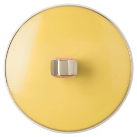 Tazza Idyllia in porcellana, motivo Crystal Print, fringuello, giallo