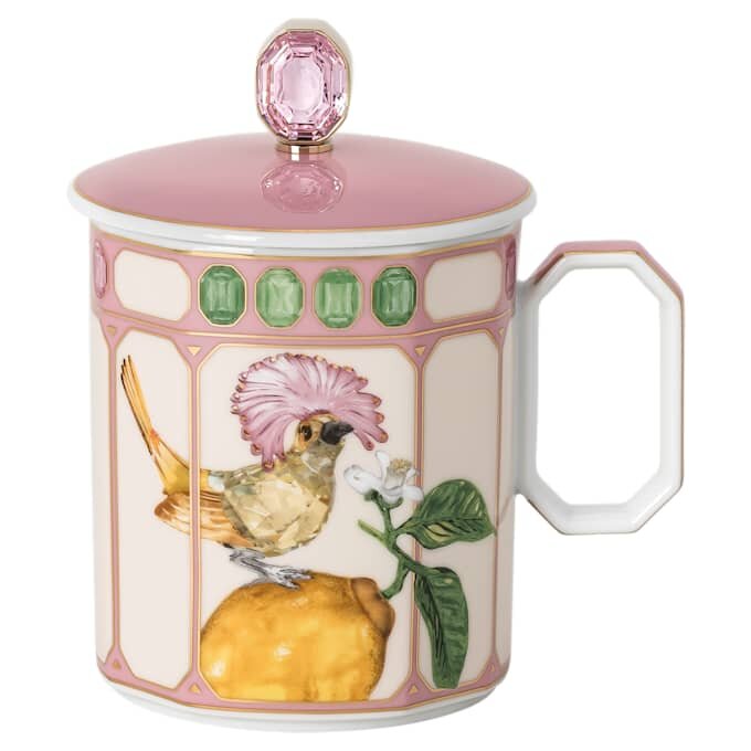 Tazza Idyllia in porcellana, motivo Crystal Print, pigliamosche, rosa Tazza Idyllia in porcellana, motivo Crystal Print, pigliamosche, rosa