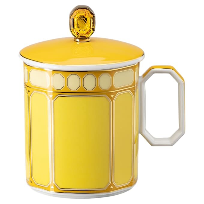 Tazza Signum con coperchio in porcellana, gialla Tazza Signum con coperchio in porcellana, gialla