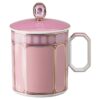 Tazza Signum con coperchio in porcellana, rosa