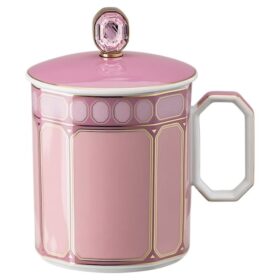Tazza Signum con coperchio in porcellana, rosa