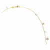 Una Angelic Strandage Crystal Pearl, taglio rotondo, bianco, placcato oro
