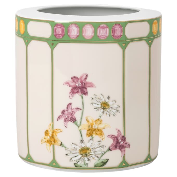 Vaso Idyllia in porcellana, motivo con stampa in cristallo, pigliamosche, medio, multicolore Vaso Idyllia in porcellana, motivo con stampa in cristallo, pigliamosche, medio, multicolore