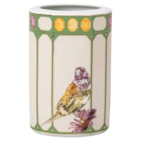 Vaso Idyllia in porcellana, motivo Crystal Print, cacatua, piccolo, multicolore