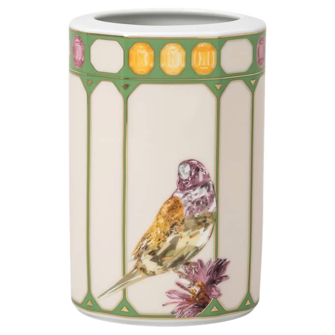 Vaso Idyllia in porcellana, motivo Crystal Print, cacatua, piccolo, multicolore Vaso Idyllia in porcellana, motivo Crystal Print, cacatua, piccolo, multicolore