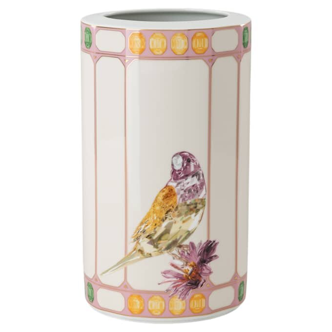Vaso Idyllia in porcellana, motivo Crystal Print, uccellino, multicolore Vaso Idyllia in porcellana, motivo Crystal Print, uccellino, multicolore