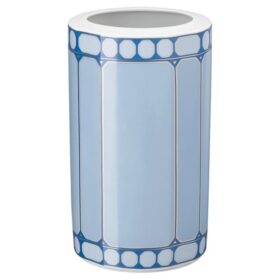 Vaso Signum in porcellana, blu