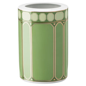 Vaso Signum in porcellana, medio, verde
