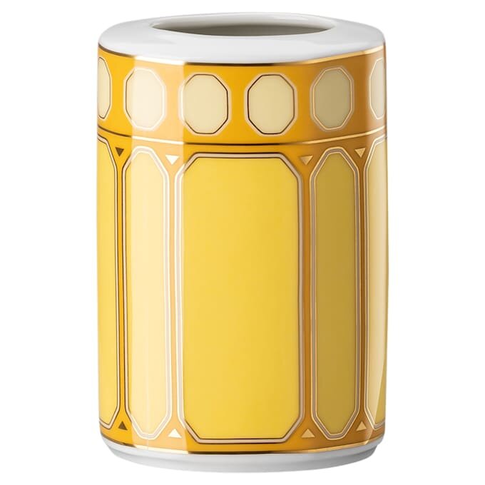 Vaso Signum in porcellana, piccolo, giallo Vaso Signum in porcellana, piccolo, giallo