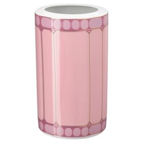 Vaso Signum in porcellana, rosa