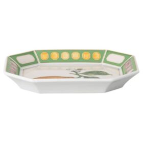 Vassoio Idyllia in porcellana, motivo a cristalli, Citron, piccolo, multicolore